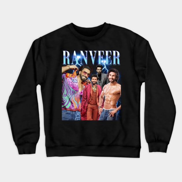 Ranveer Singh, Bollywood actor, Indian actor, 90s bootleg style Tshirt Crewneck Sweatshirt by Swag Like Desi